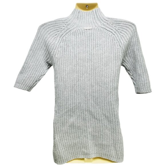 Michael Michael Kors Sweater Cotton‎ Blend Shaker Women's Size XS Gray Grey - Picture 4 of 7